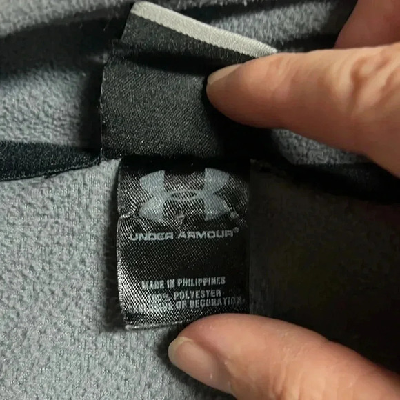 Imperfect Under Armour fleece mens large half zip lightweight fleece 2011 grey - Picture 9 of 12